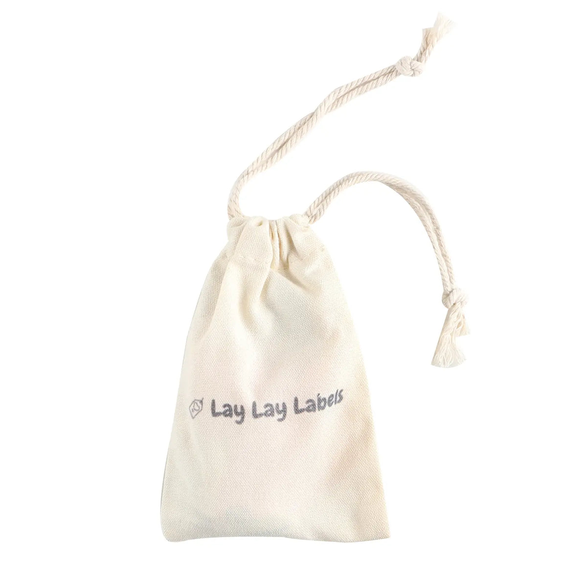 Draw String Labels Baby Tag Toy for Comfort & Soothing | Lay Lay Labels