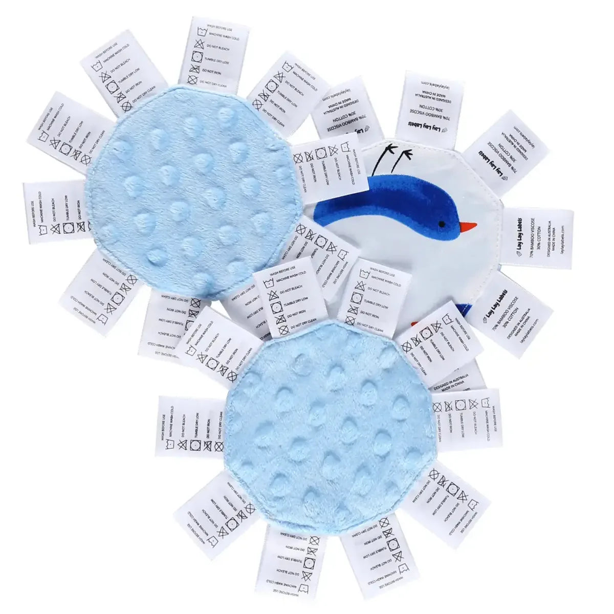 Lay Lay Minis – 3 Pack, Blue, woven labels