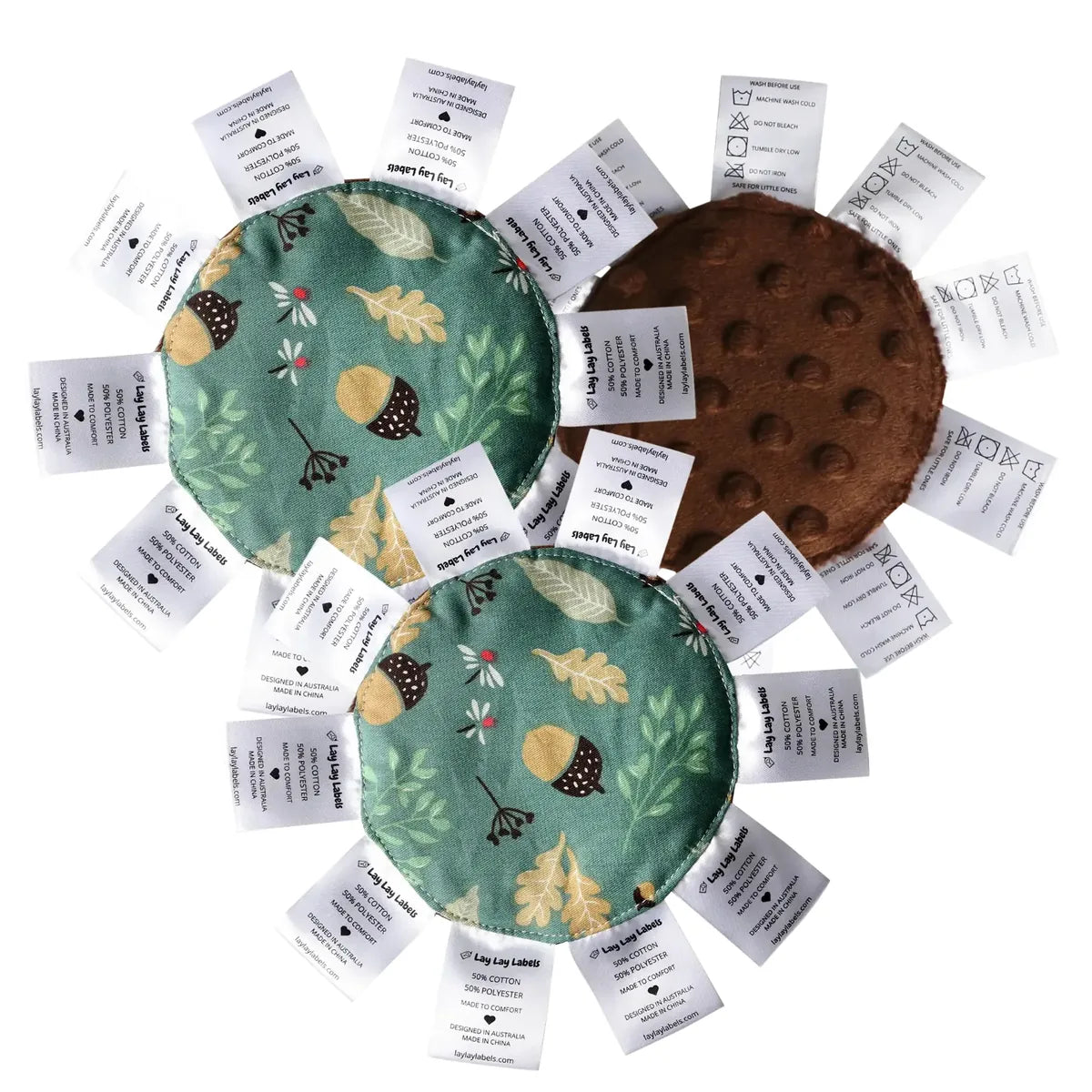 Lay Lay Minis – 3 Pack, Woodland, silk labels